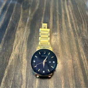Bulova Gold and Black Men's Watch